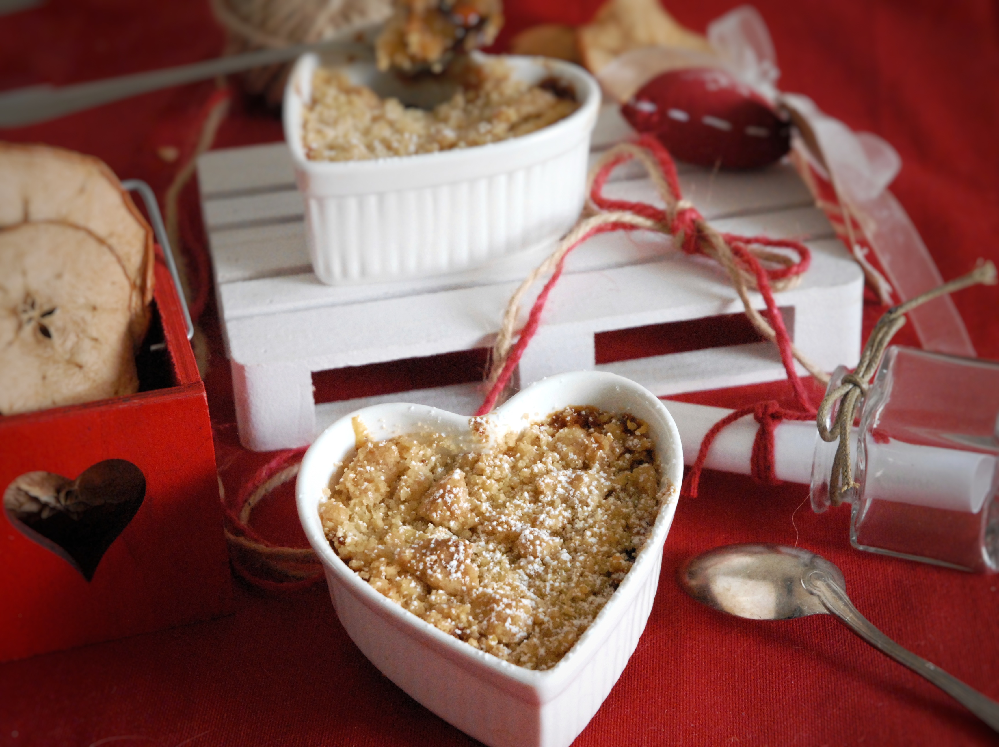 Crumble di strudel in coppetta