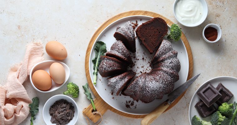 Chocolate broccoli cake