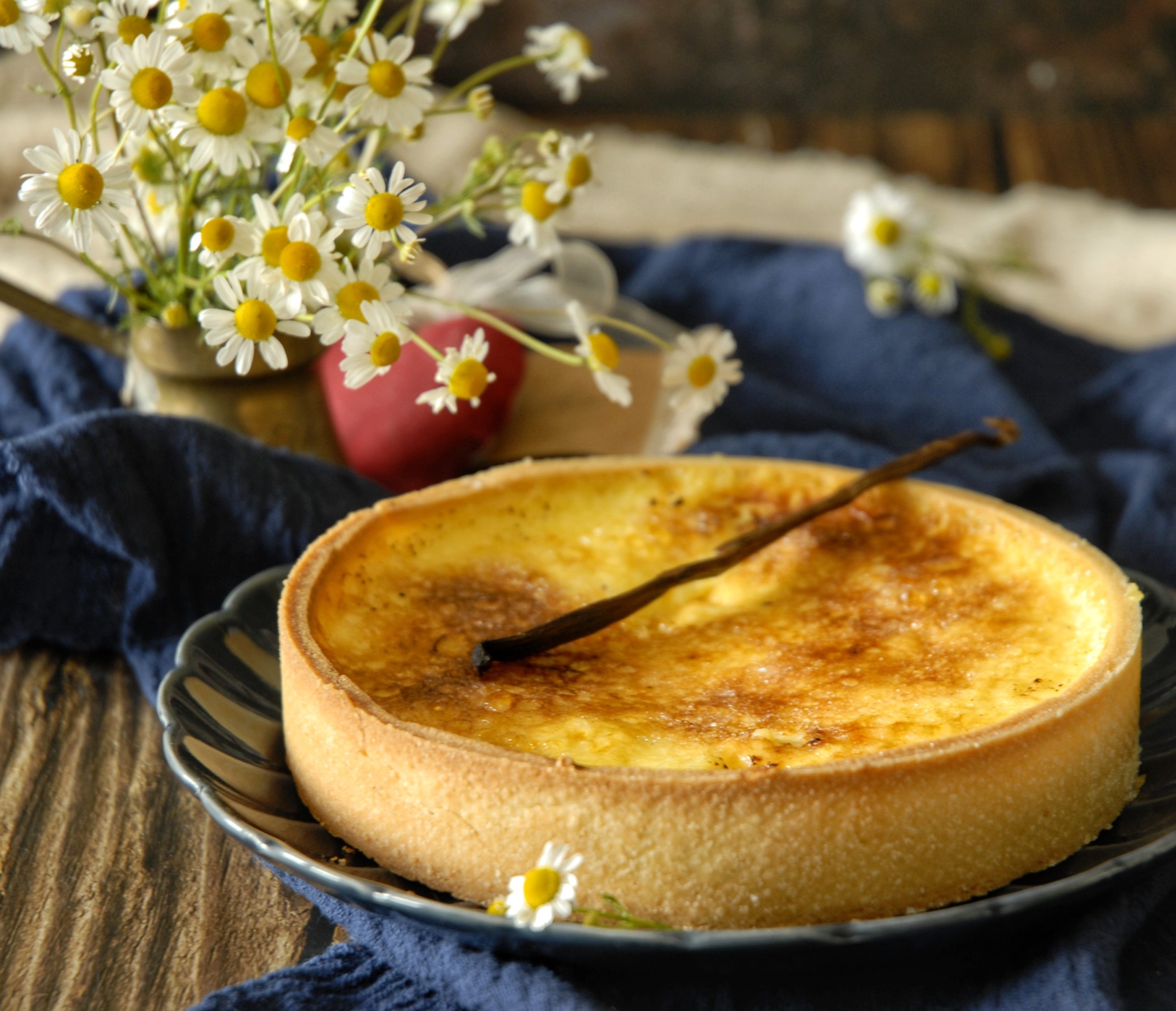 Crème brulée in guscio di frolla