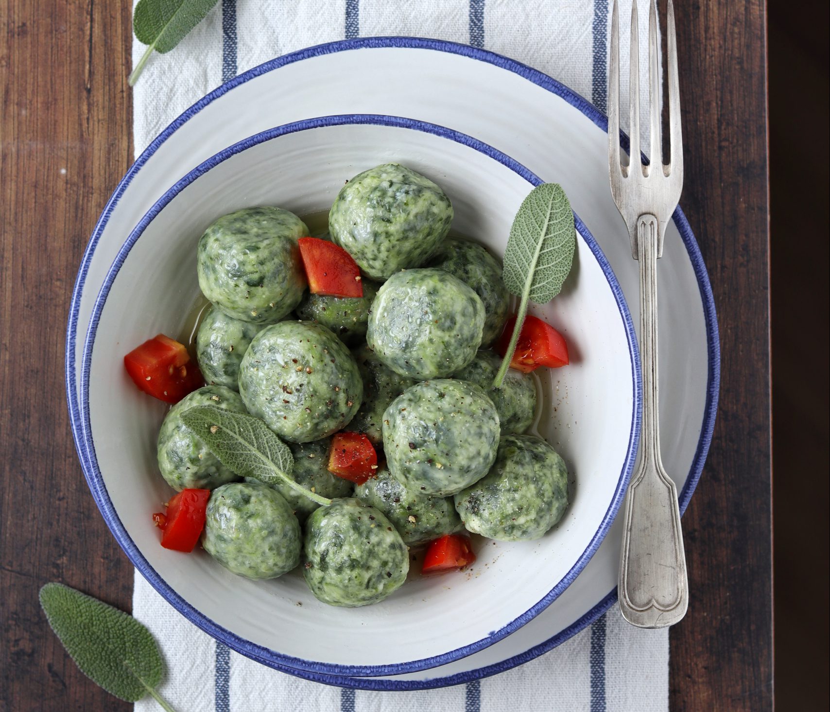 Gnudi toscani ricotta e spinaci