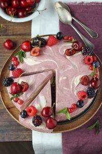 cheesecake esotica alla frutta e vaniglia