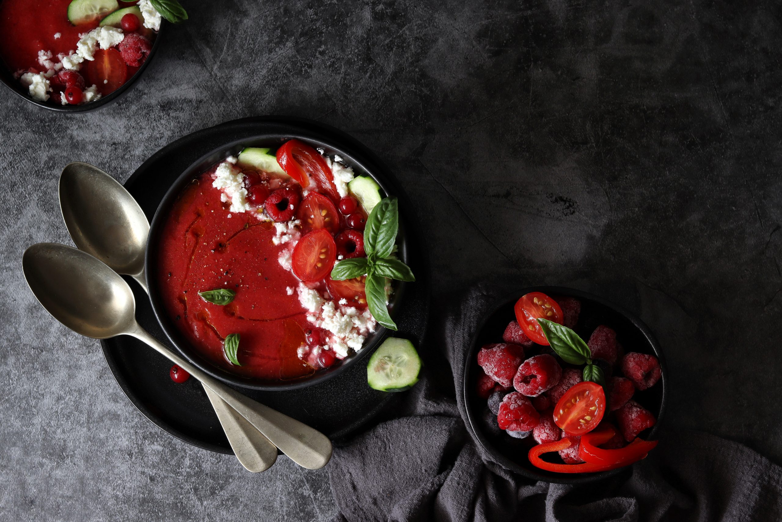 Gazpacho estivo di frutta e verdura