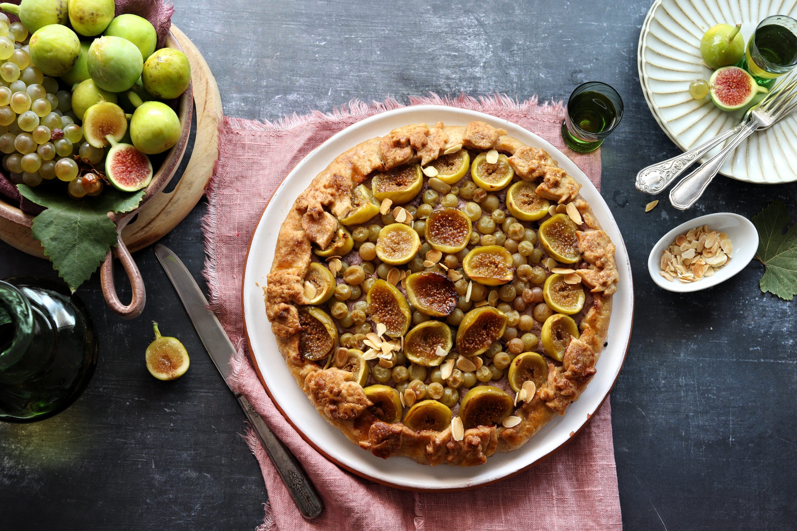 Galette autunnale fichi e uva bianca