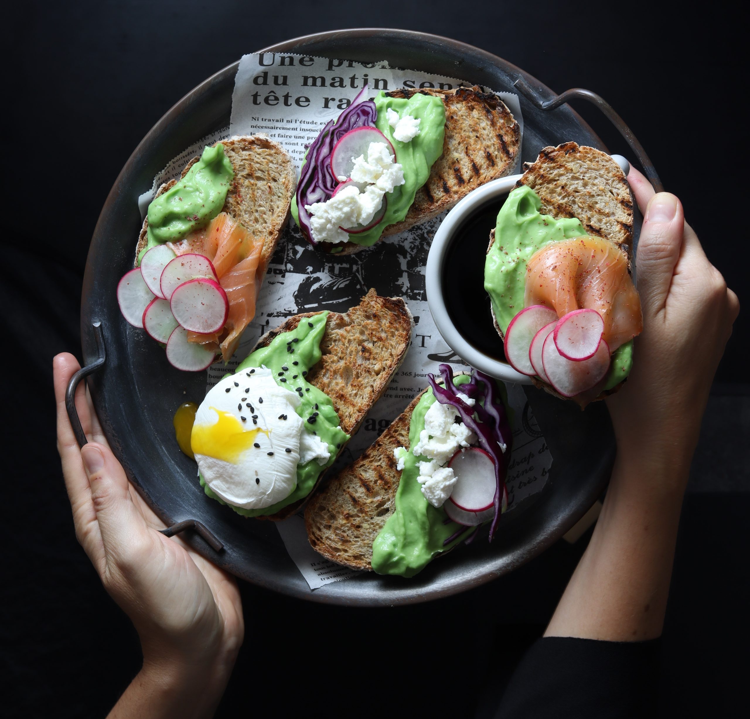 Avotoast con pane multicereali