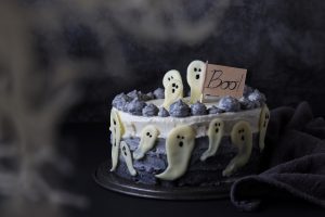 torta zucca e carote di halloween