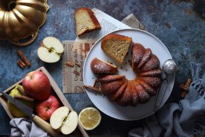 torta speziate di mele frullate