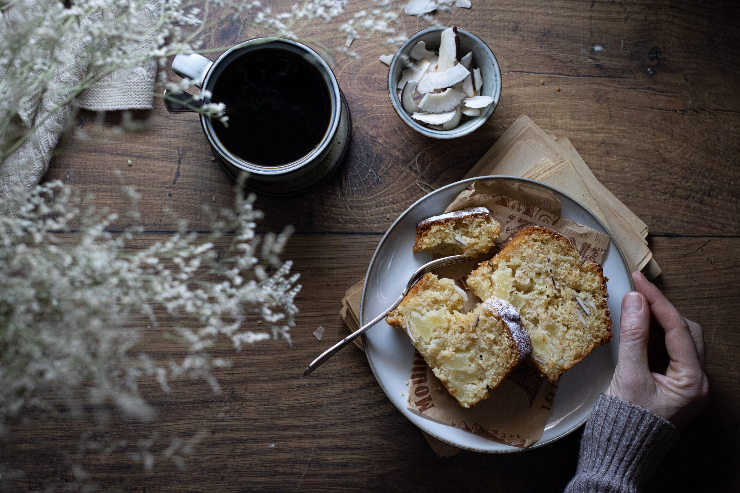 Plumcake integrale cocco e ananas