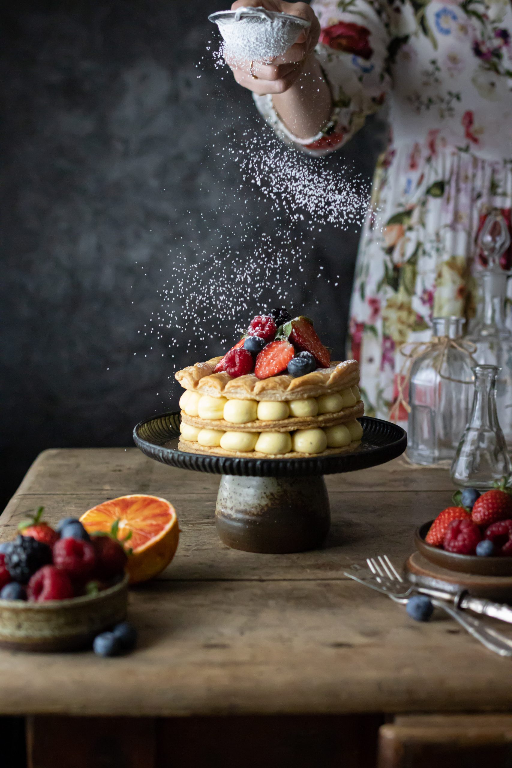 Millefoglie veloce con crema diplomatica