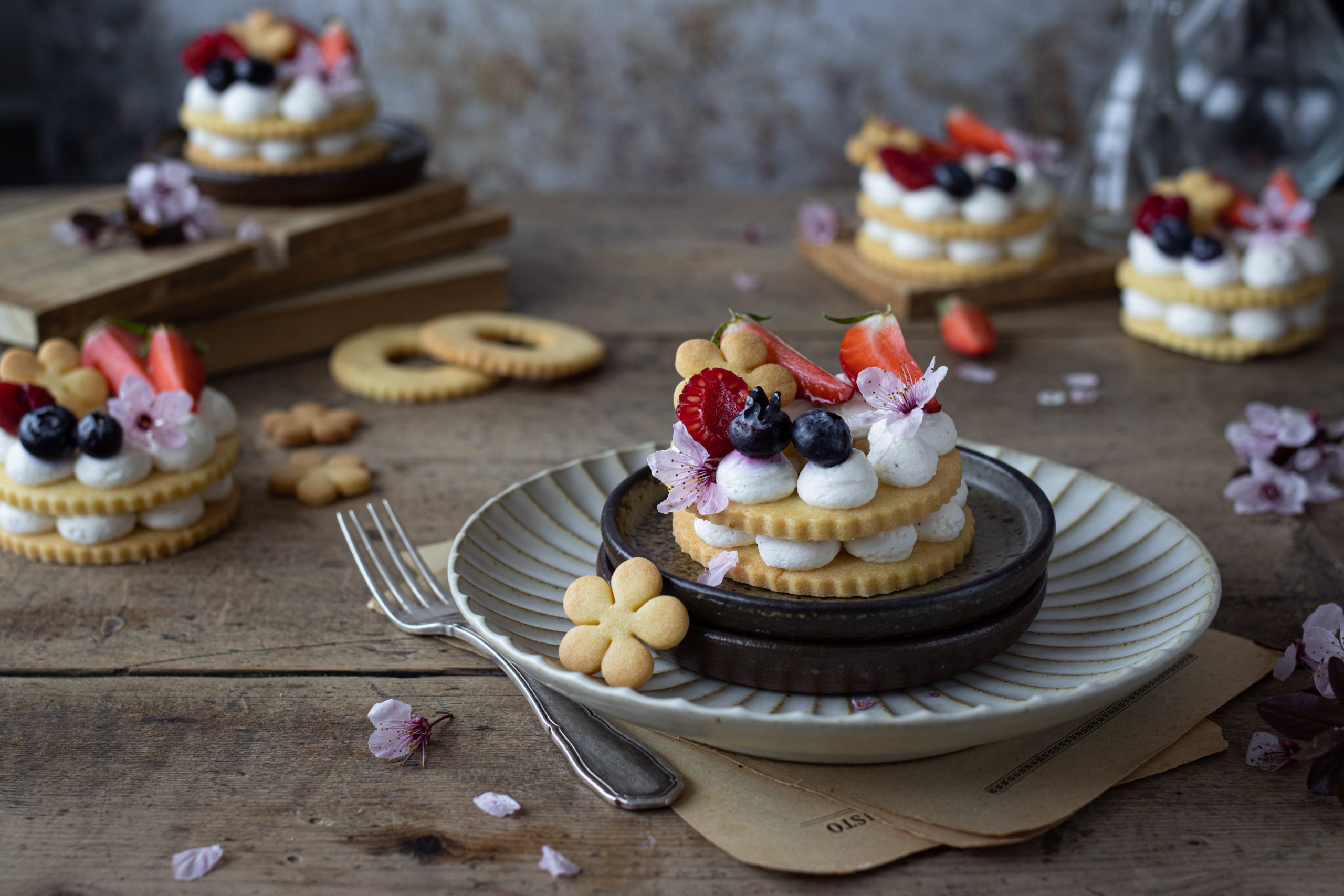 Cream tart mini ai frutti di bosco