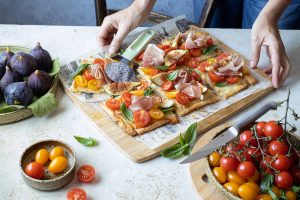 Sfogliata veloce crudo e fichi