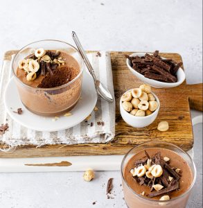 mousse al cioccolato con acquafaba