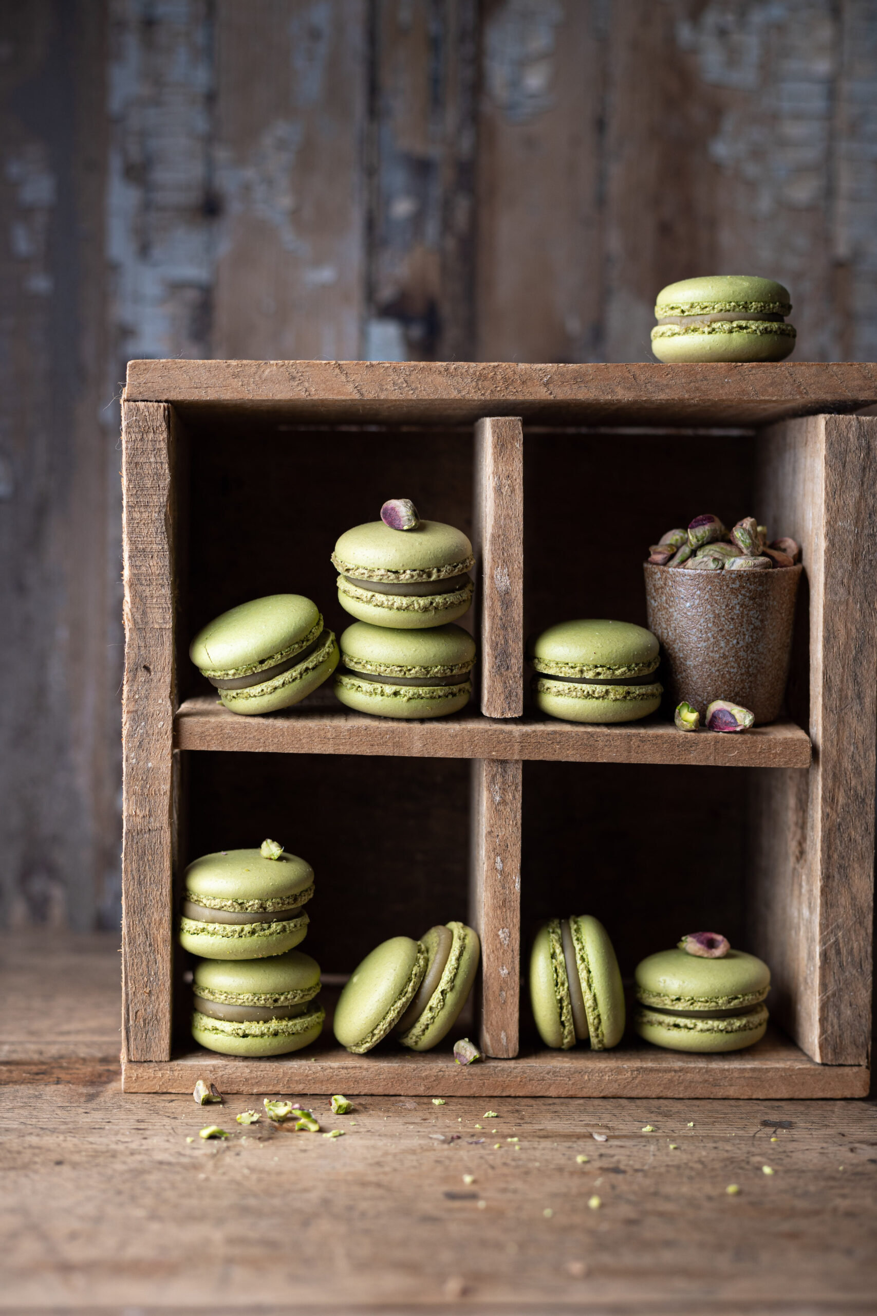 Macarons al pistacchio