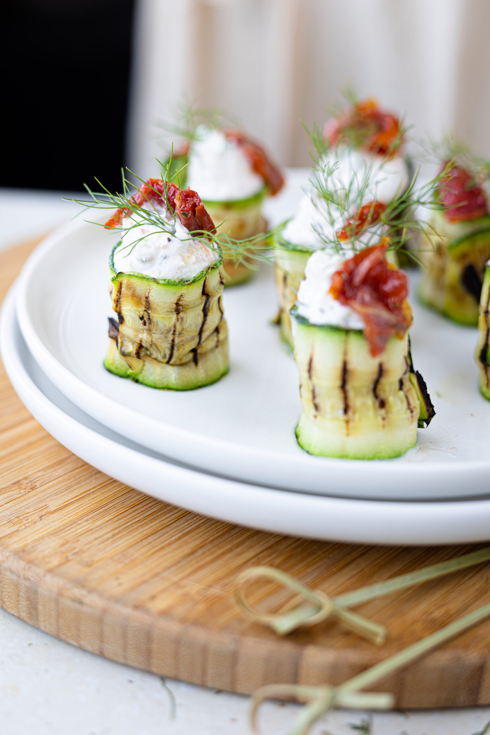 Involtini di zucchine con tzatziki rivisitato