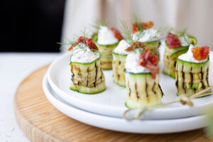 Involtini di zucchine con tzatziki rivisitato