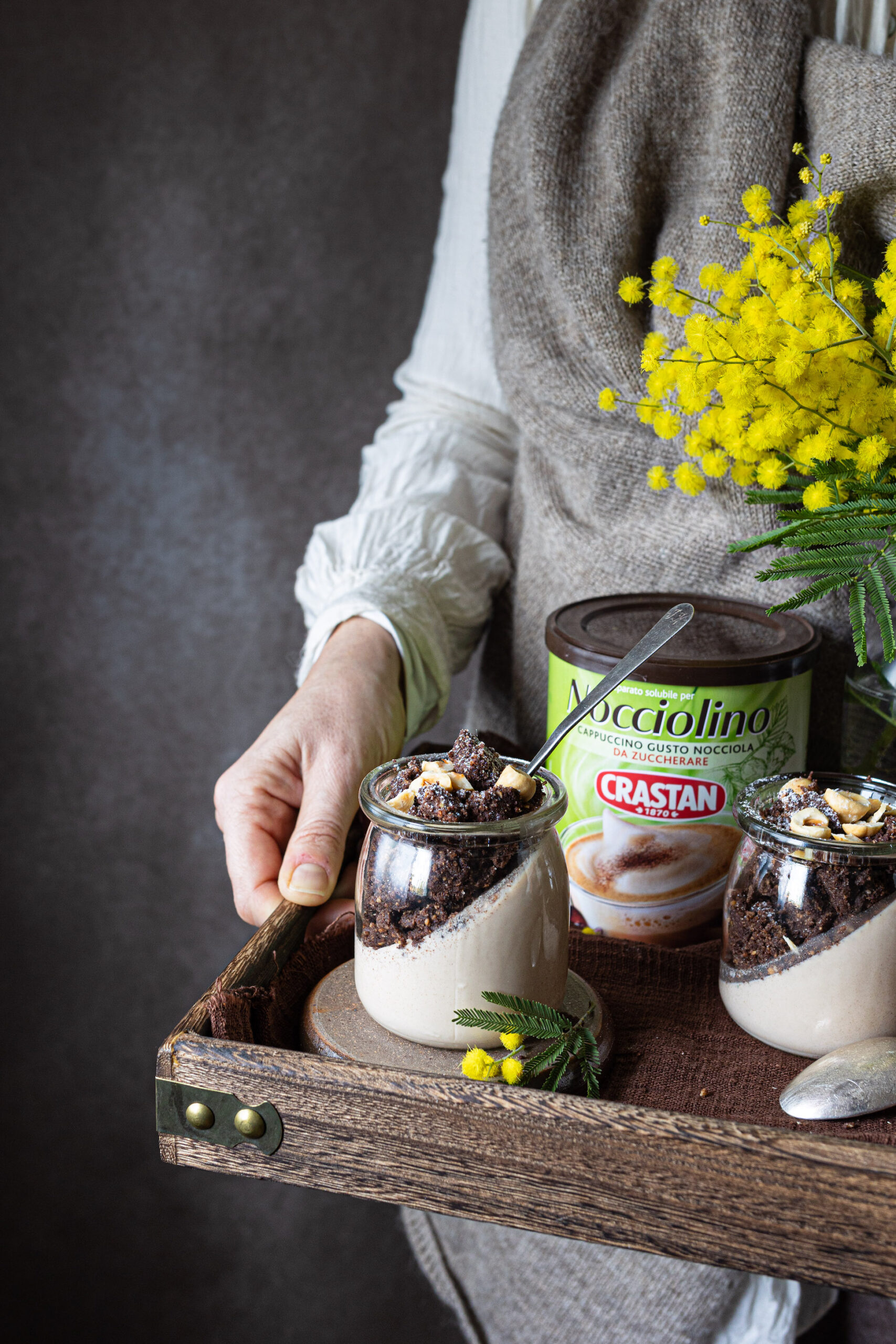 Panna cotta nocciola e cappuccino