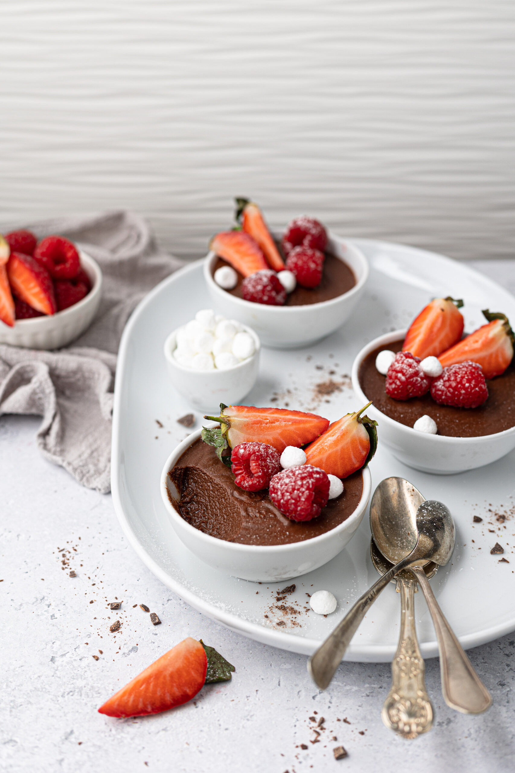 Mousse veloce al cioccolato con cicoria e ginseng