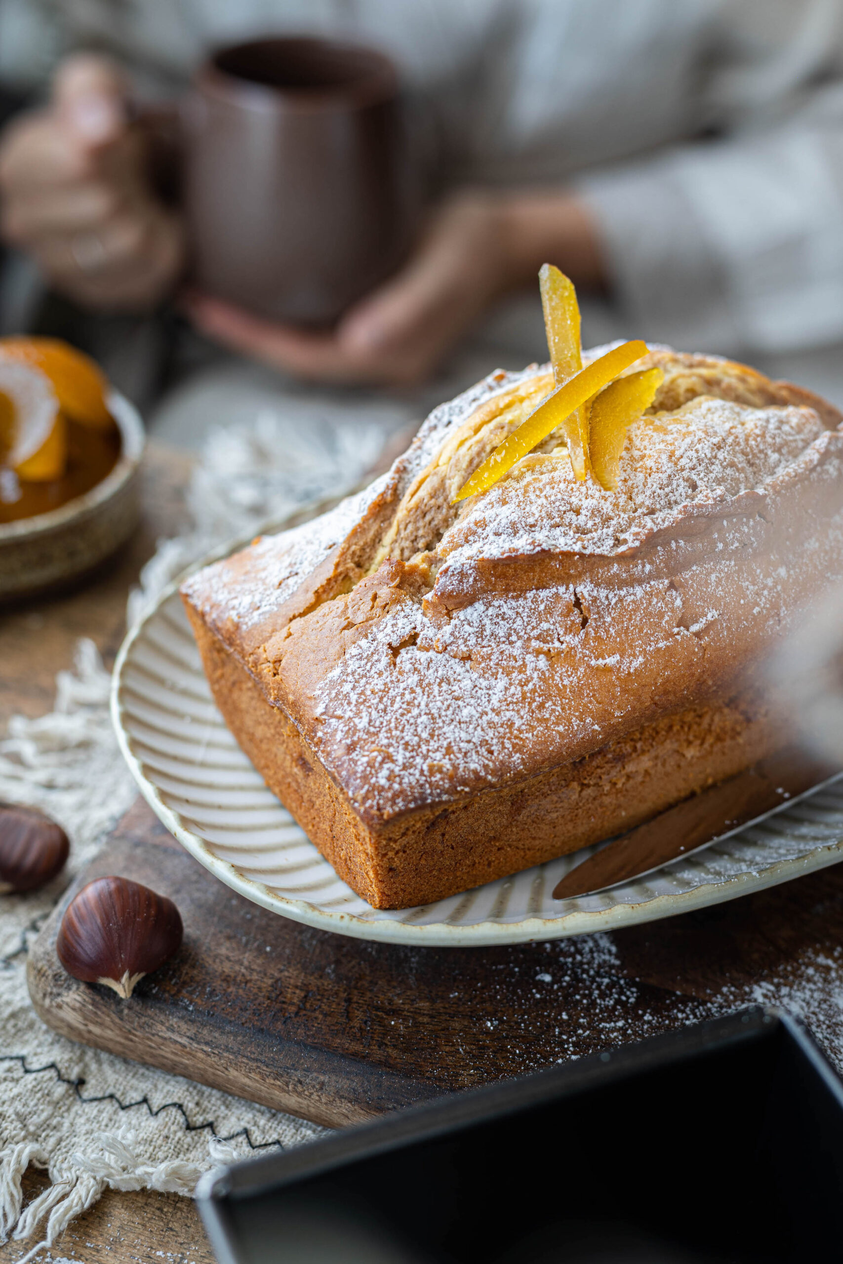 Plumcake esplosivo arancia e castagne