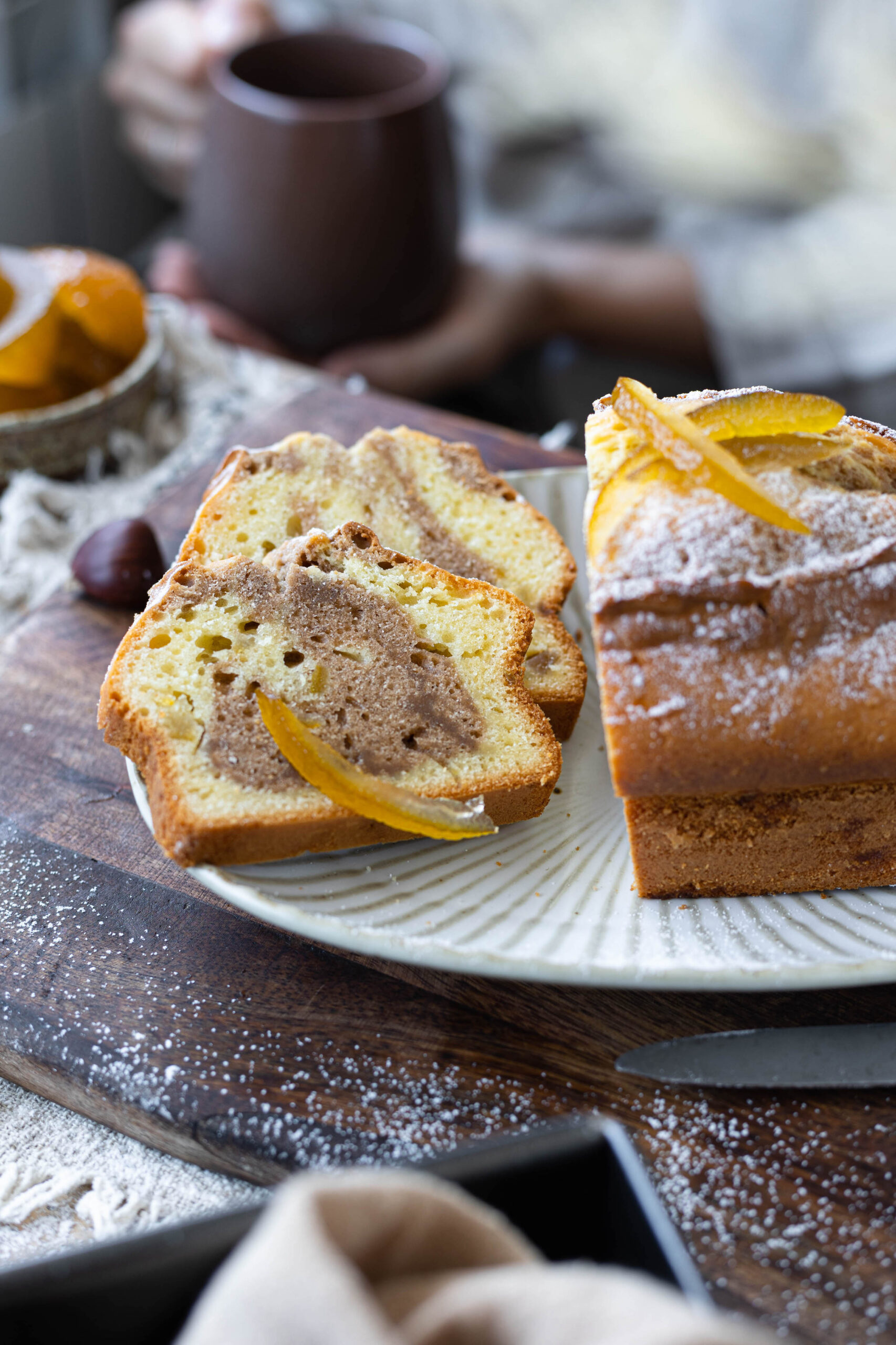 Plumcake esplosivo arancia e castagne