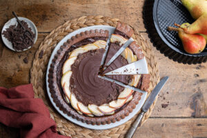 Crostata furba cioccolato e pere