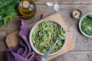 Spaghettoni al pesto di catalogna