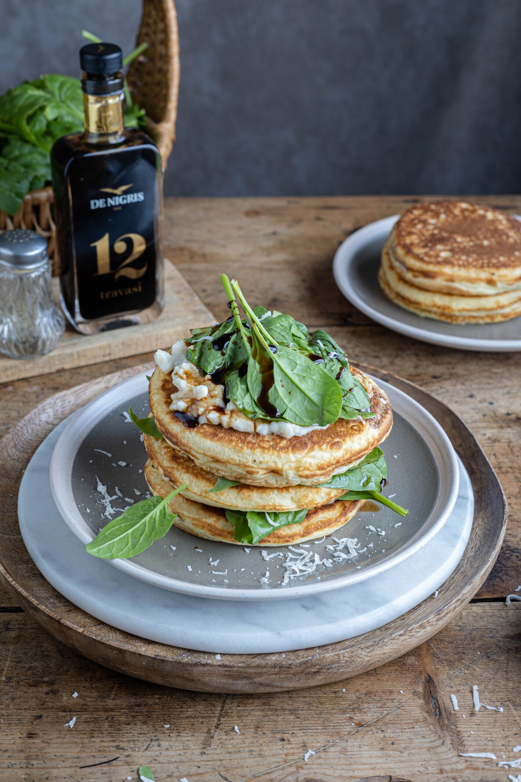 PANCAKES SALATI CON 12 TRAVASI