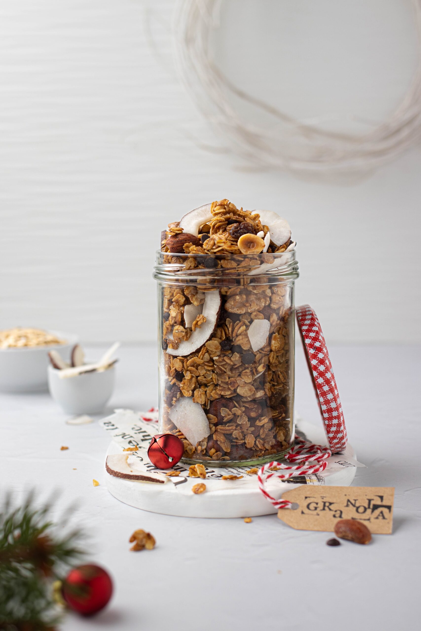 Granola di Natale in barattolo